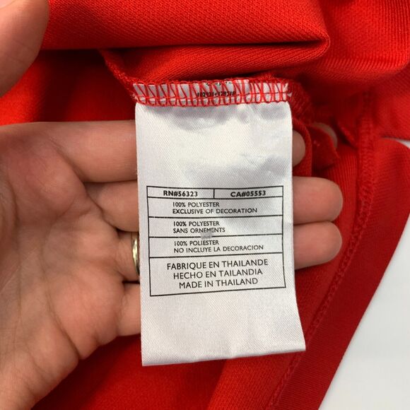 Nike Golf Shirt Mens M Medium Red Short Sleeve FitDry Performance Polo - Picture 7 of 11